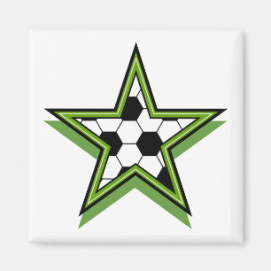 Imã estrela do futebol verde