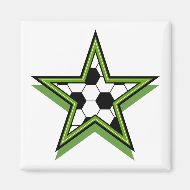 Imã estrela do futebol verde (Frente)