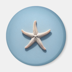 Imã Estrela-do-mar Exótica com Fundo Azul
