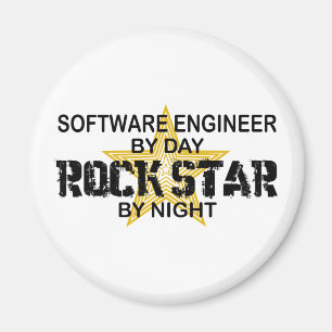 Imã Estrela do rock da Software Engineer em a noite