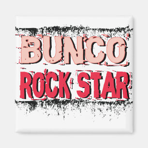 Imã estrela do rock do bunco no rosa