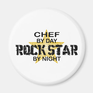 Imã Estrela do rock do cozinheiro chefe em a noite
