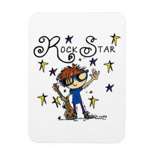 Ímã Estrela do rock do menino do Redhead
