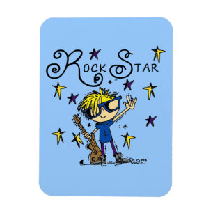 Ímã Estrela do rock loura do menino
