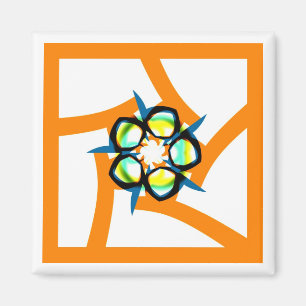 Imã Estrela do verão - laranja