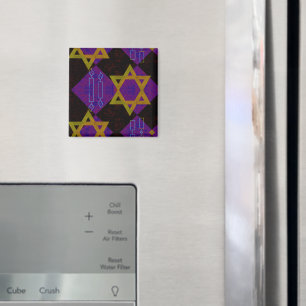 Imã Estrela Feliz de Chanucá de SlipperyJoe de David m