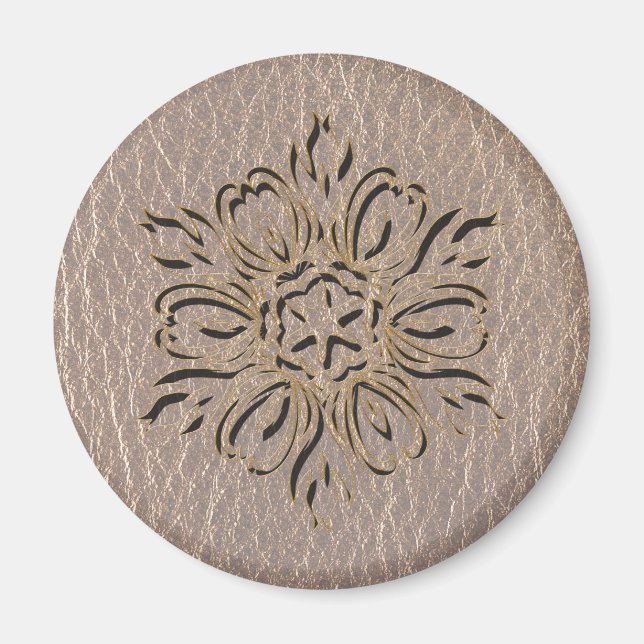 Imã Estrela Flor Com Olho De Couro (Frente)