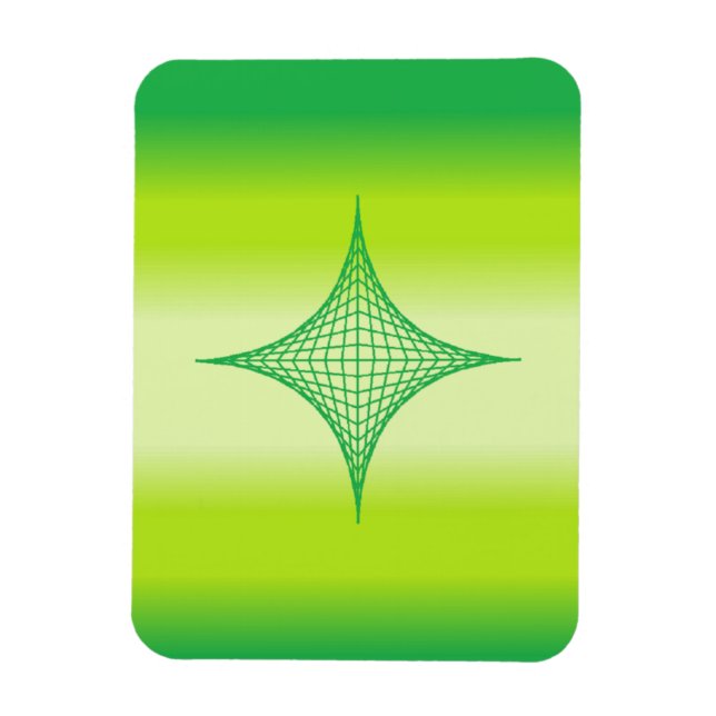 Ímã Estrela Verde (Vertical)