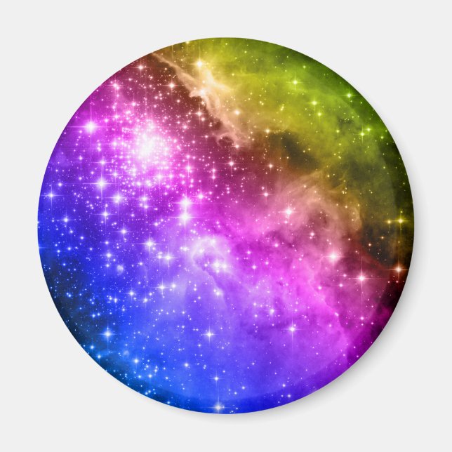 Imã Estrelas Arco-íris (Frente)