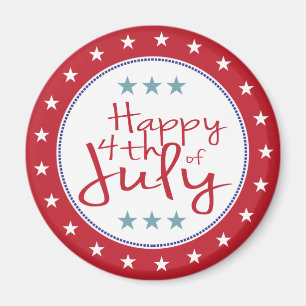 Imã Estrelas brancas e azuis vermelhas e ímã de faixas