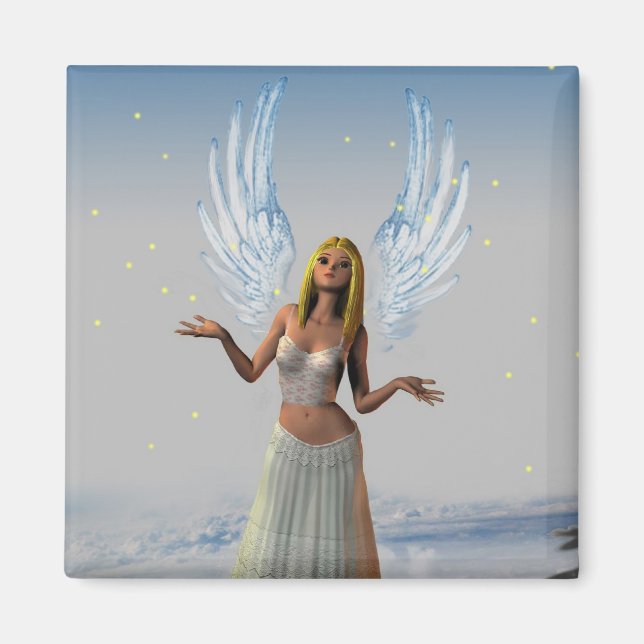 Imã Estrelas caindo em um anjo (Magnet) (Frente)