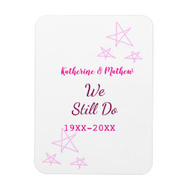 Ímã Estrelas cor-de-rosa Aniversário da renovação do V