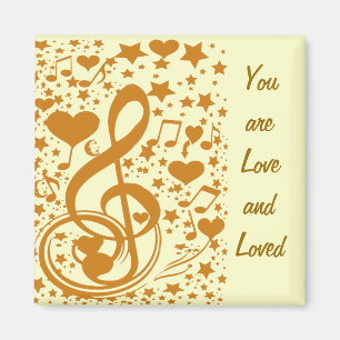 Imã Estrelas,Corações e as Notas Musicais,Ouro_