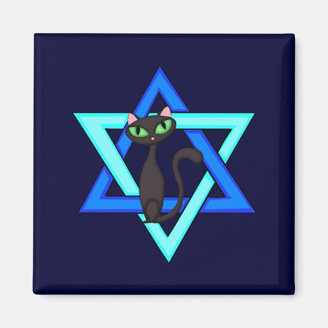 Imã Estrelas de Gatos Judeus (Frente)