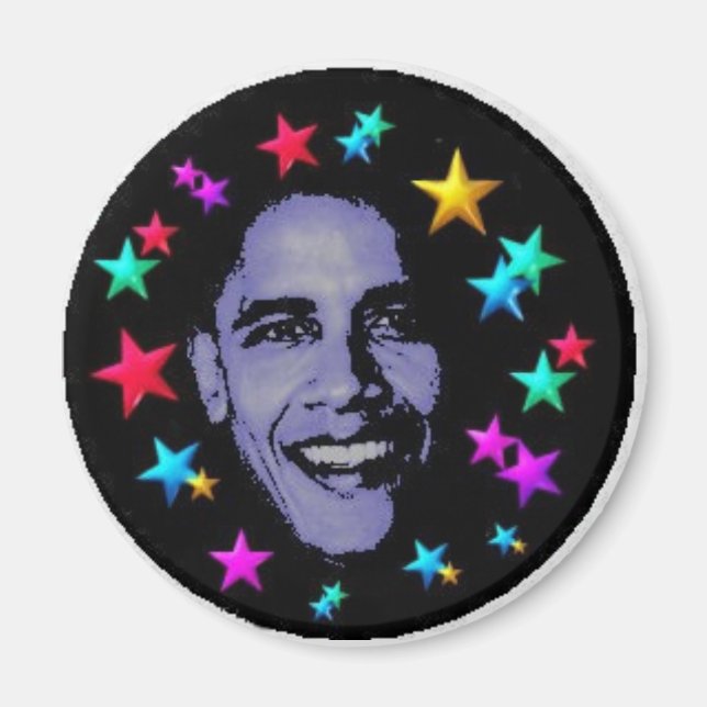 Imã Estrelas de Obama (Frente)