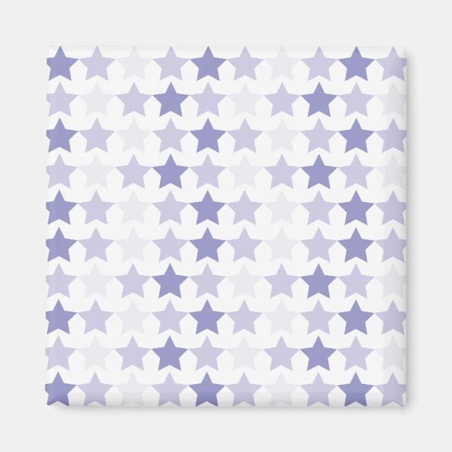 Imã Estrelas de Ombre Azul Patriótica (Frente)