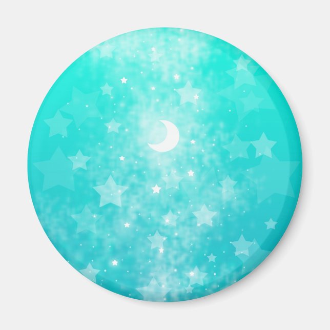 Imã Estrelas de Papel e Fantasia Lunar Arte Celestial (Frente)
