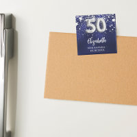 Estrelas de prata azuis do marinho 50.o aniversári