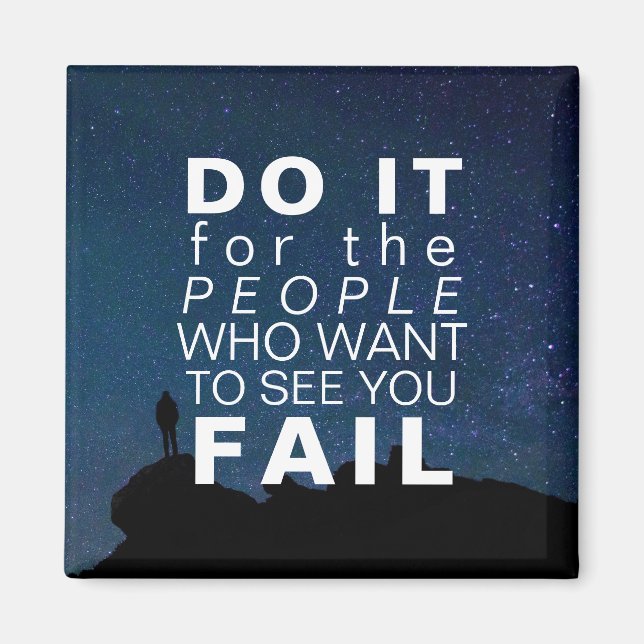 Imã Estrelas de Sucesso Motivacional de Cotação Inspir (Frente)