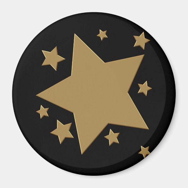 Imã Estrelas Douradas (Frente)