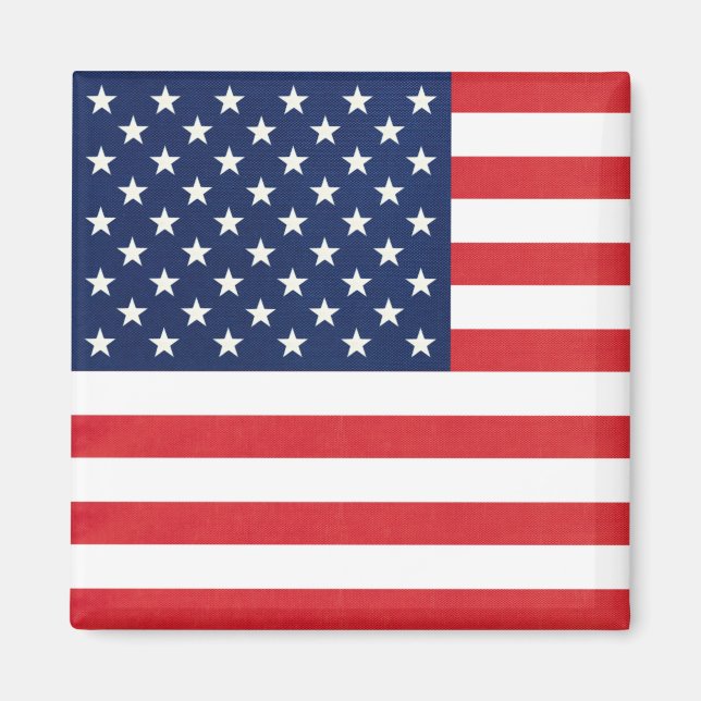 Imã Estrelas e faixas de bandeira Patriótica Americana (Frente)