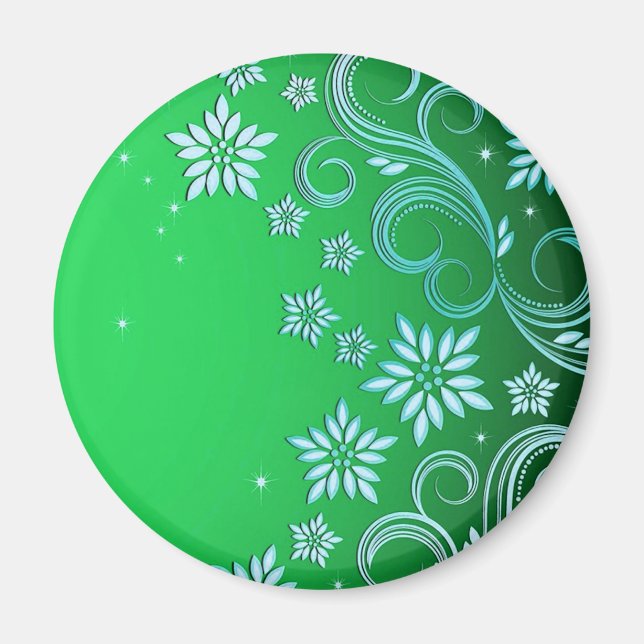 Imã Estrelas e flores 4 (Frente)