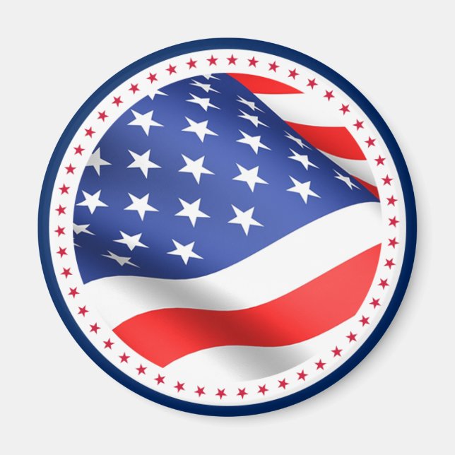 Imã Estrelas E Listras De Cozinha (Frente)