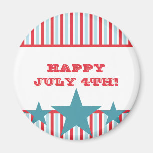 Imã Estrelas e Listras Negros