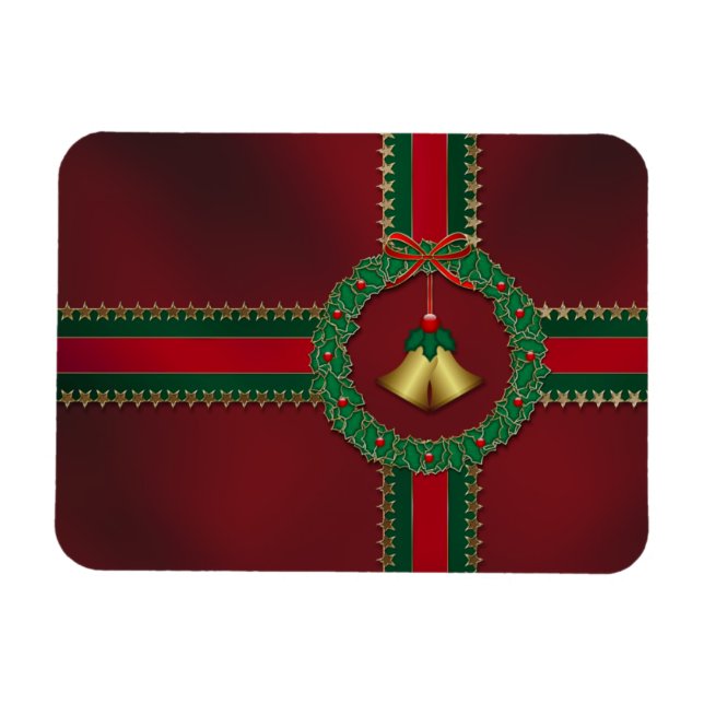 Ímã Estrelas e Stripes Magnetos Flexíveis de Natal (Horizontal)