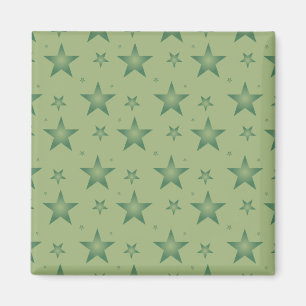 Imã Estrelas Elegante e Na moda em Verde Sage