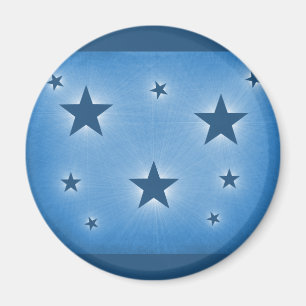 Imã Estrelas no Magnet do Céu Noturno, Azul