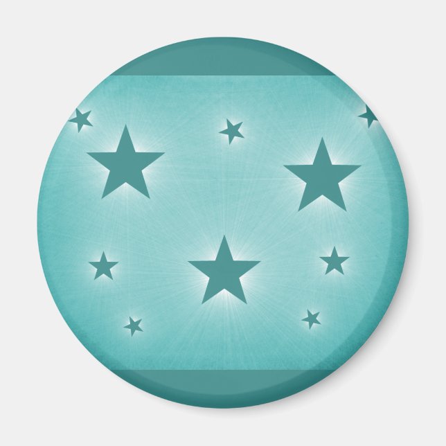 Imã Estrelas no Magneta do Céu Noturno, Teal (Frente)