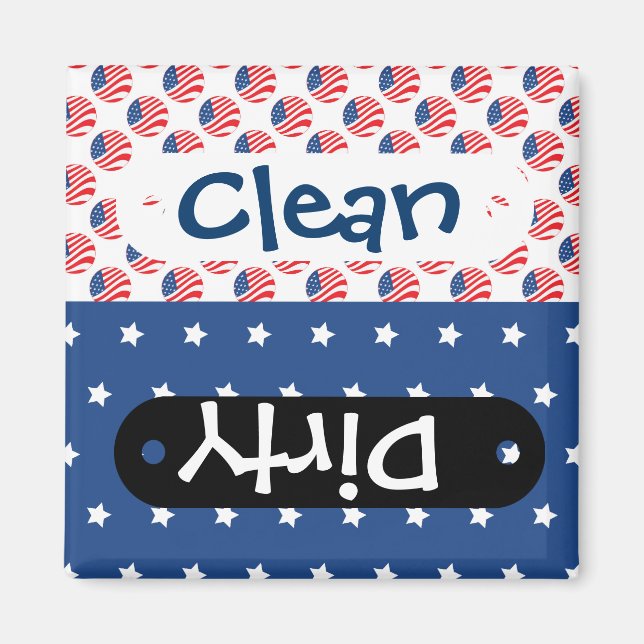 Imã Estrelas Patrióticas Bandeiras da Liberdade 4 de j (Frente)