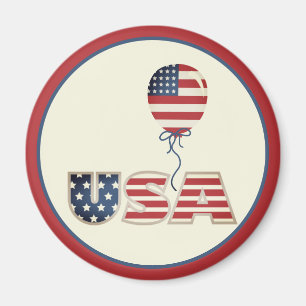 Imã Estrelas Patrióticas e Listras EUA 