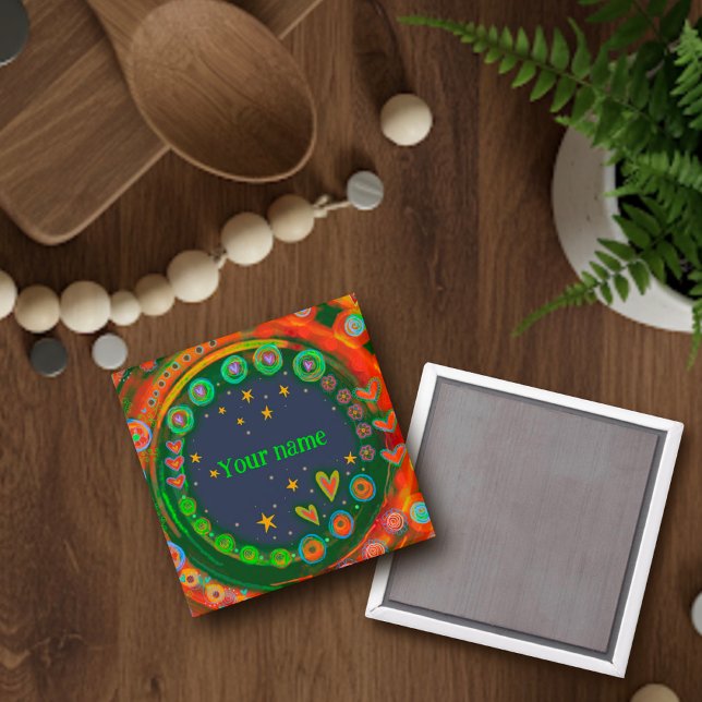 Imã Estrelas Personalizadas Coloridas Inspiridade do C (Criador carregado)