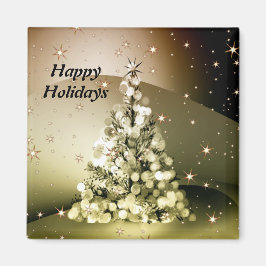 Imã Estrelas Shinle Sparkle da Árvore do Ouro de Natal