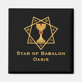 Imã Estrelinha do logotipo Dourado Babalon