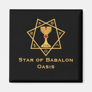 Imã Estrelinha do logotipo Dourado Babalon
