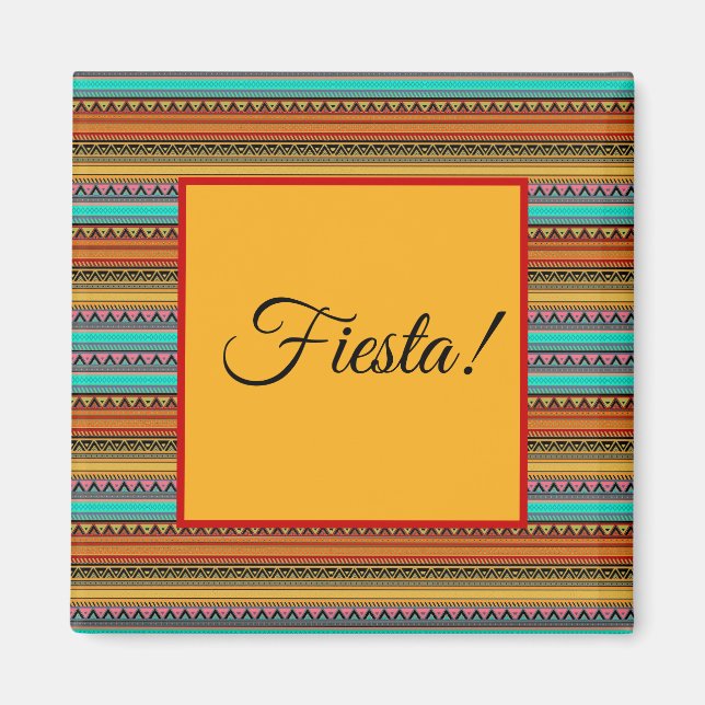 Imã Estrias astecas "Fiesta" (Frente)