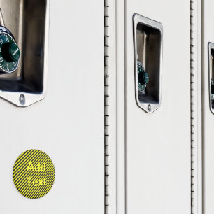 Imã Estrias Diagonais Minúsculas e Amarelas