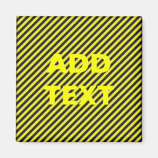 Imã Estrias Diagonais Minúsculas e Amarelas (Frente)