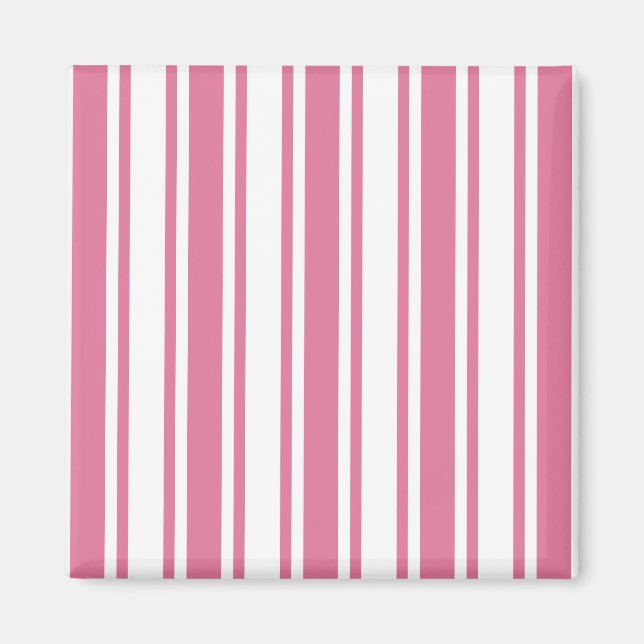 Imã Estrias doces brancas e rosadas (Frente)