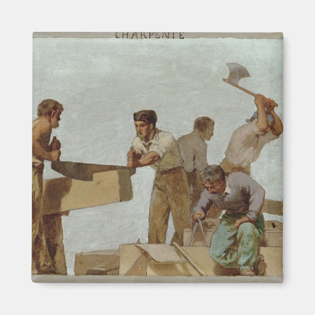 Imã Estrutura da madeira (Frente)