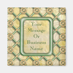 Imã Estrutura Dourado do Patina