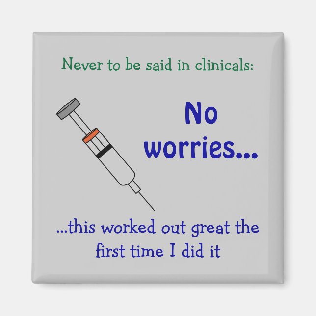 Imã Estudante de enfermagem recebendo vacina (Frente)