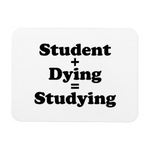 Ímã Estudante Mais Morrendo É Igual Estudar