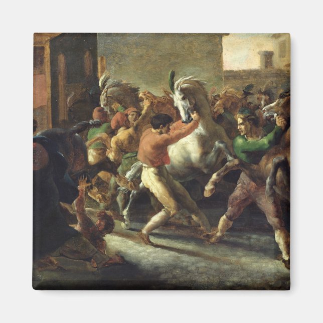 Imã Estudo da Raça dos Cavalos Bárbaros, 1817 (Frente)