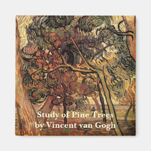 Imã Estudo de Pinheiros por Vincent van Gogh