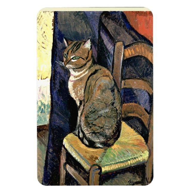 Ímã Estudo de um Gato, pintura de arte fina (Vertical)