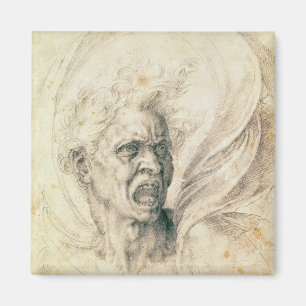 Imã Estudo de um shouting do homem